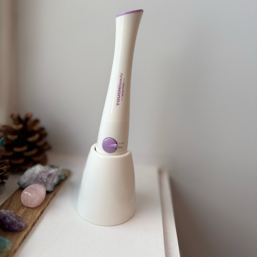 Purple and White Electric Nail Drill